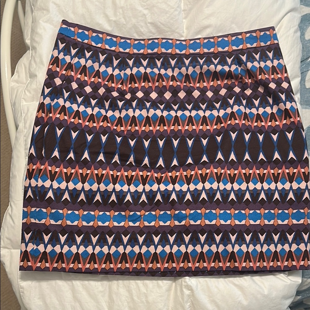 J. Crew Vibrant Patterned Pencil Skirt